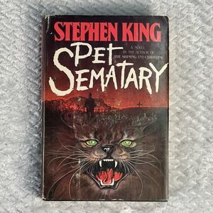 Stephen King Pet Sematary 1983 Hardcover Book Club Edition w Dust Jacket